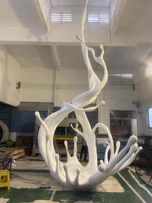 Grote EPS Abstract Water Wave Sculpture Aanpassen Poetsoppervlak